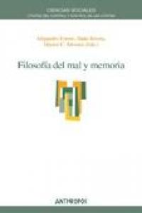 Filosof¡a del mal y memoria, de VVAA | portada del libro