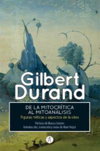 De la mitocrítica al mitoanálisis, de Durand, Gilbert | portada del libro