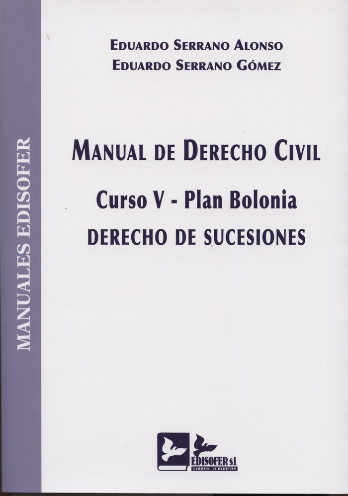 MANUAL DE DERECHO CIVIL, de SERRANO ALONSO | portada del libro