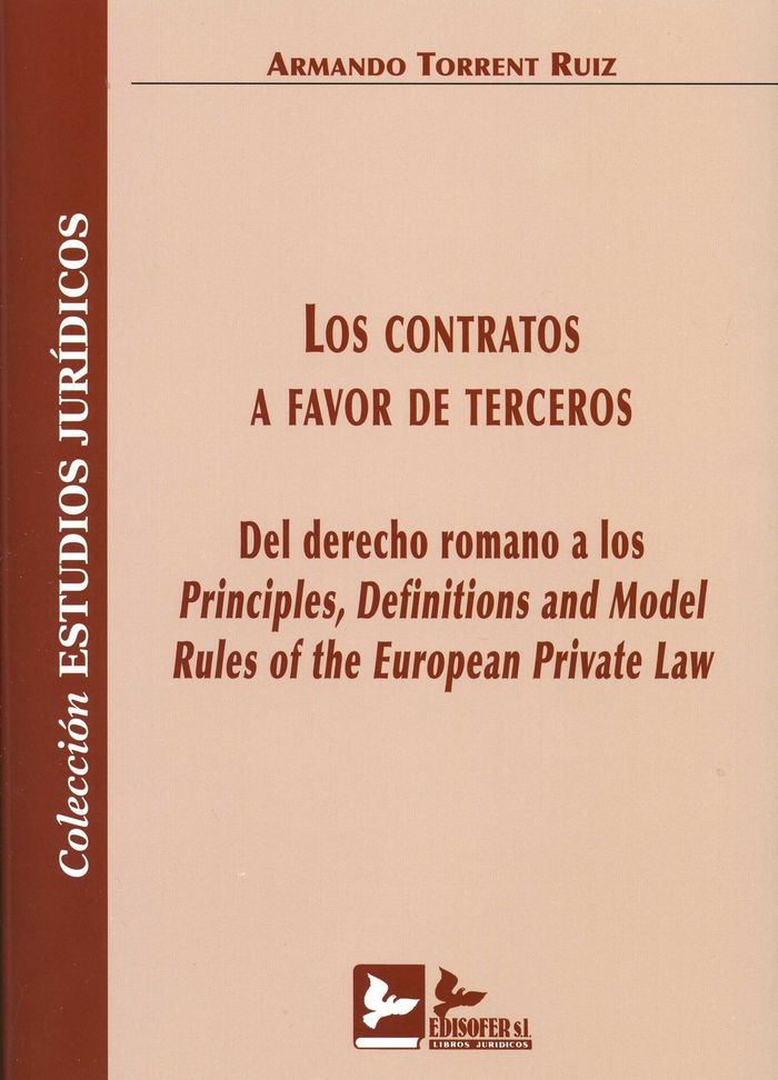 LOS CONTRATOS A FAVOR DE TERCEROS, de TORRENT RUIZ | portada del libro