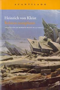 Relatos completos, de Von Kleist | portada del libro