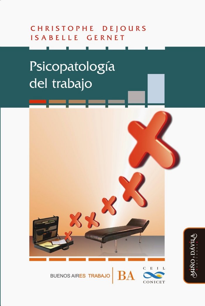 PSICOPATOLOGíA DEL TRABAJO, de DEJOURS | portada del libro
