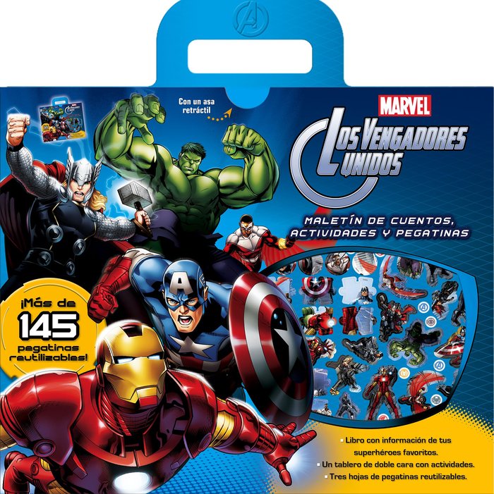 Los Vengadores.Maletín de cuentos, actividades y pegatinas, de Marvel | portada del libro