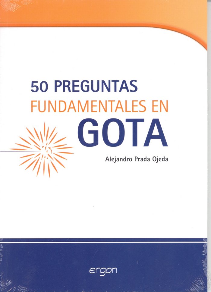 50 preguntas fundamentales en gota, de PRADA OJEDA | portada del libro