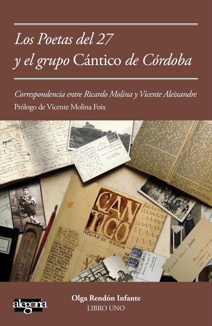 Cartas de poetas del 27 al grupo Cántico de Córdoba, de Olga Rendón Infante | portada del libro