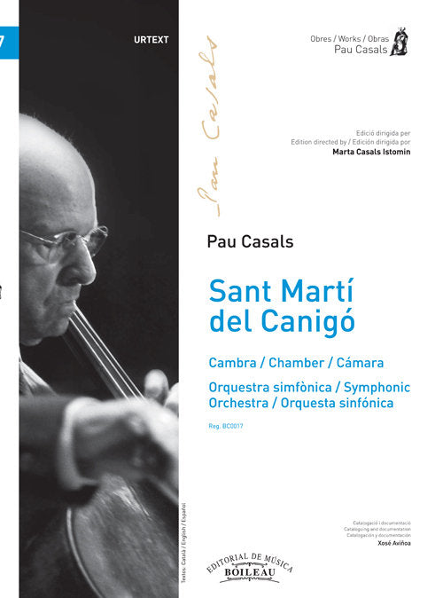 SANT MARTI DEL CANIGO, de CASALS, PAU | portada del libro