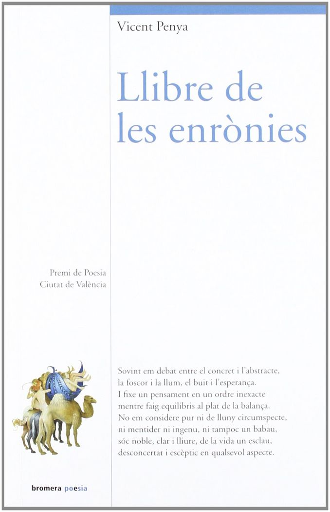 Llibre de les enrònies, de Penya Calatayud, Vicent | portada del libro