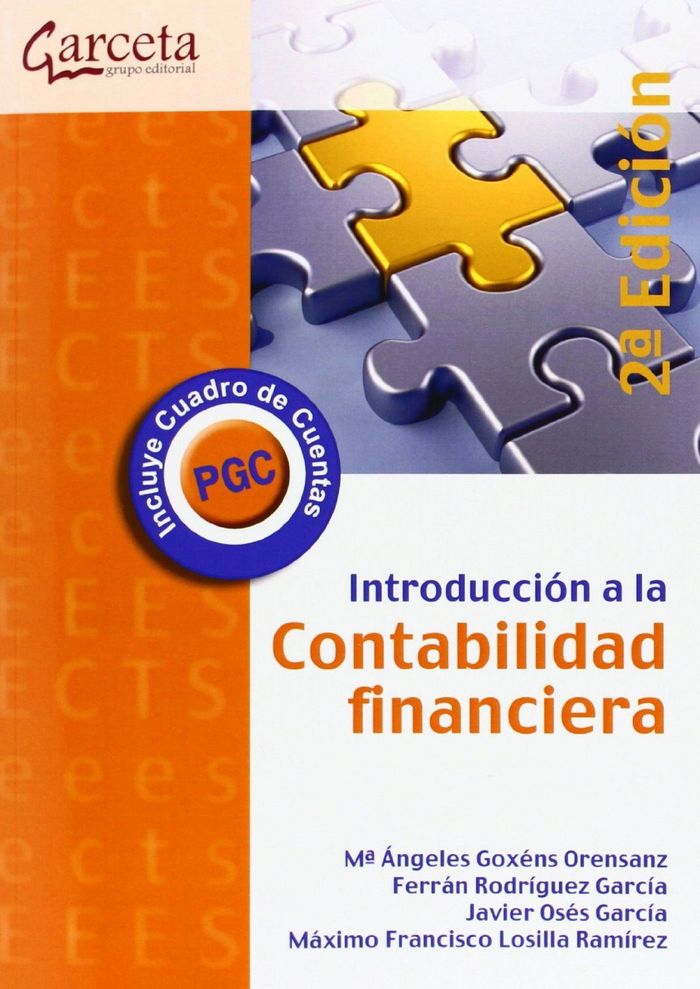 INTRODUCCION A LA CONTABILIDAD FINANCIERA - 2ªEDICION, de Goxéns Orensanz | portada del libro