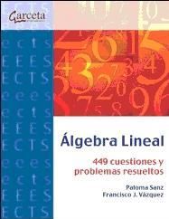 ALGEBRA LINEAL, de Sanz Álvaro | portada del libro