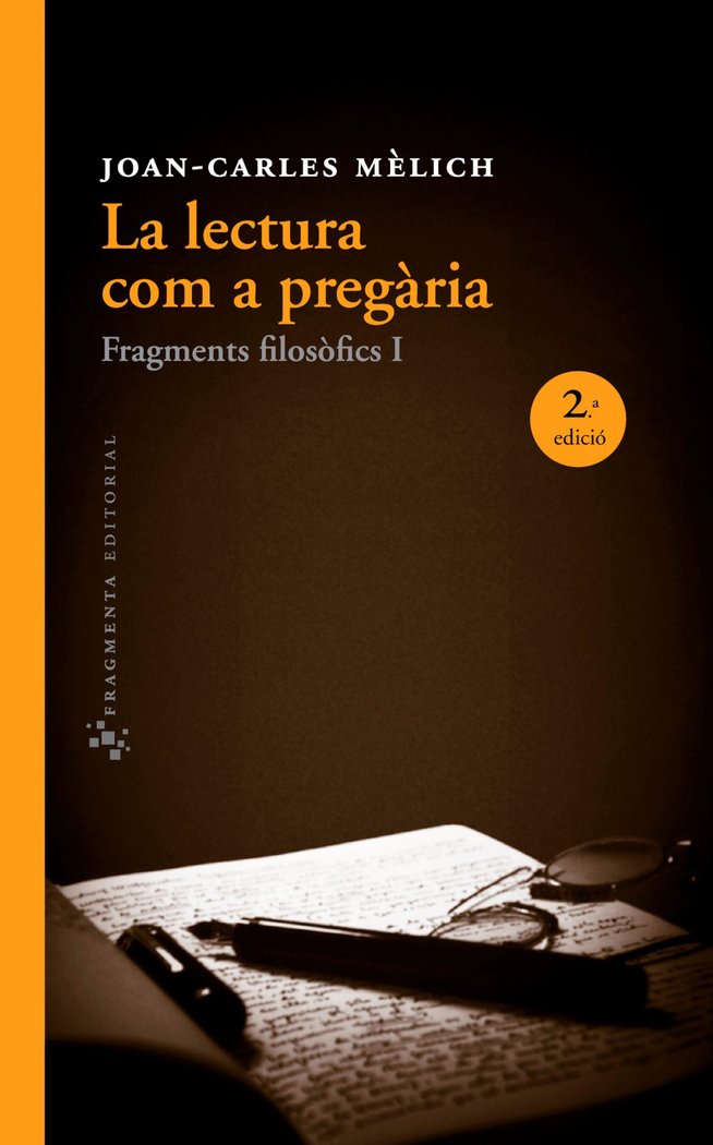 La lectura com a pregària, de Mèlich, Joan-Carles | portada del libro