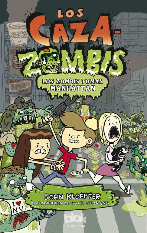 Los zombis toman Manhattan (Los Cazazombies 4), de Kloepfer | portada del libro