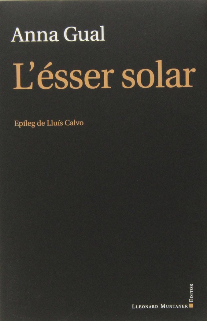 L'ésser solar, de Gual Vendrell | portada del libro