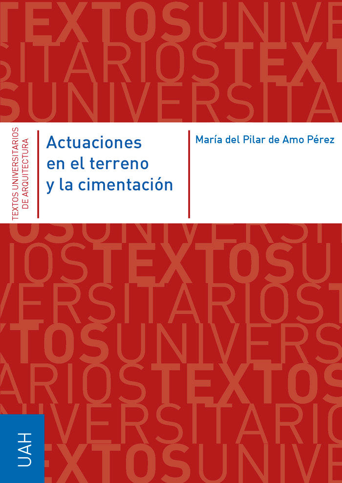 Actuaciones en el terreno y la cimentación, de del Amo Pérez | portada del libro