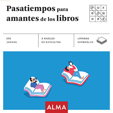Pasatiempos para amantes de los libros, de Anders Producciones | portada del libro