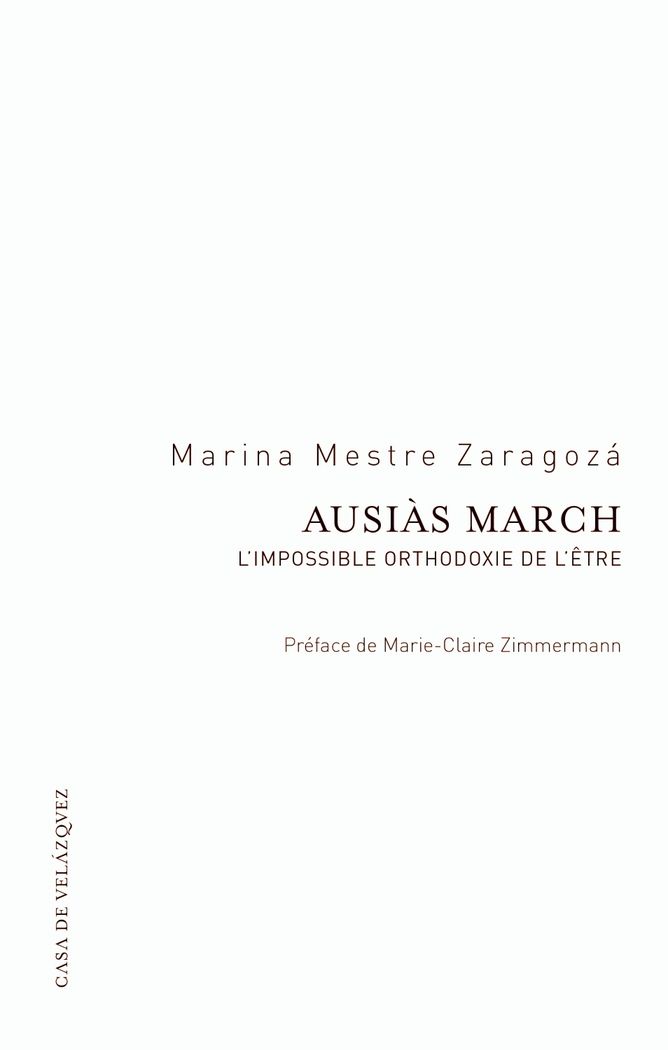 Ausiàs March, de Mestre Zaragozá, Marina | portada del libro