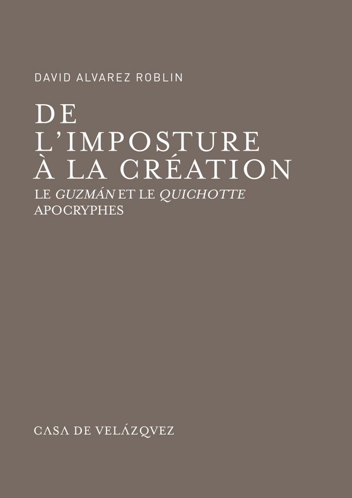 De l'imposture à la création, de Alvarez Roblin, David | portada del libro