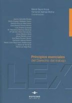 Principios esenciales del Derecho del trabajo, de MERCE SAURA SUCAR | portada del libro
