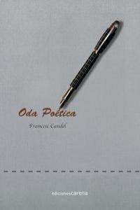Oda poética, de Candel Tortajada, Francesc | portada del libro