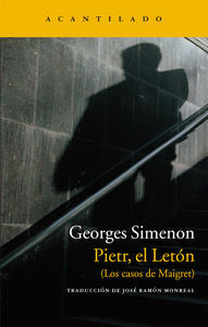Pietr, el letón, de Simenon | portada del libro
