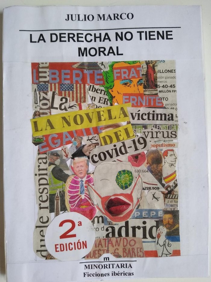 La derecha no tiene moral, de Marco Fernández, Julio | portada del libro