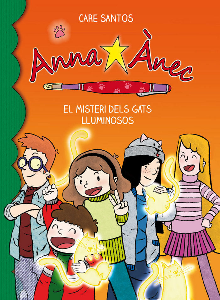 Anna Ànec 5. El misteri dels gats lluminosos, de Santos Torres, Care | portada del libro