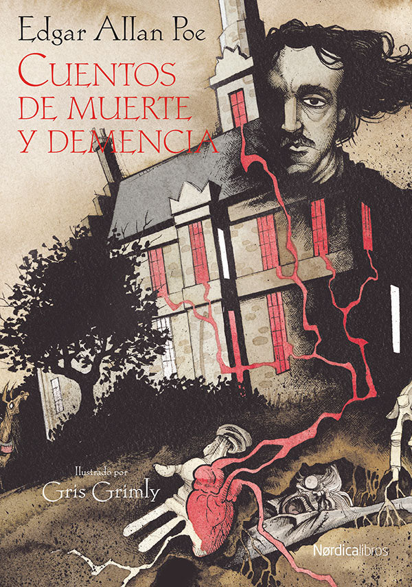 CUENTOS DE MUERTE Y DEMENCIA, de Allan Poe | portada del libro