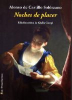 NOCHES DE PLACER, de Alonso de Castillo Solórzano | portada del libro