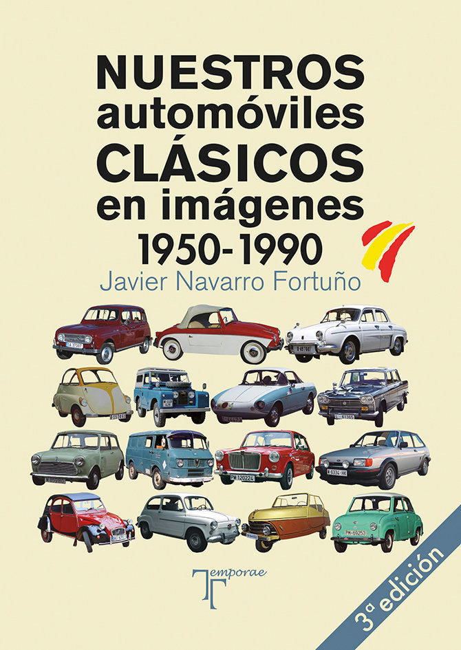 Nuestros automóviles clásicos en imágenes (1950-1990), de Navarro Fortuño | portada del libro