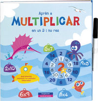 Aprèn a multiplicar en un 3 i no res, de Mena | portada del libro