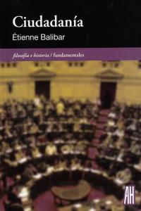 CIUDADANÍA, de Balibar, Étienne | portada del libro