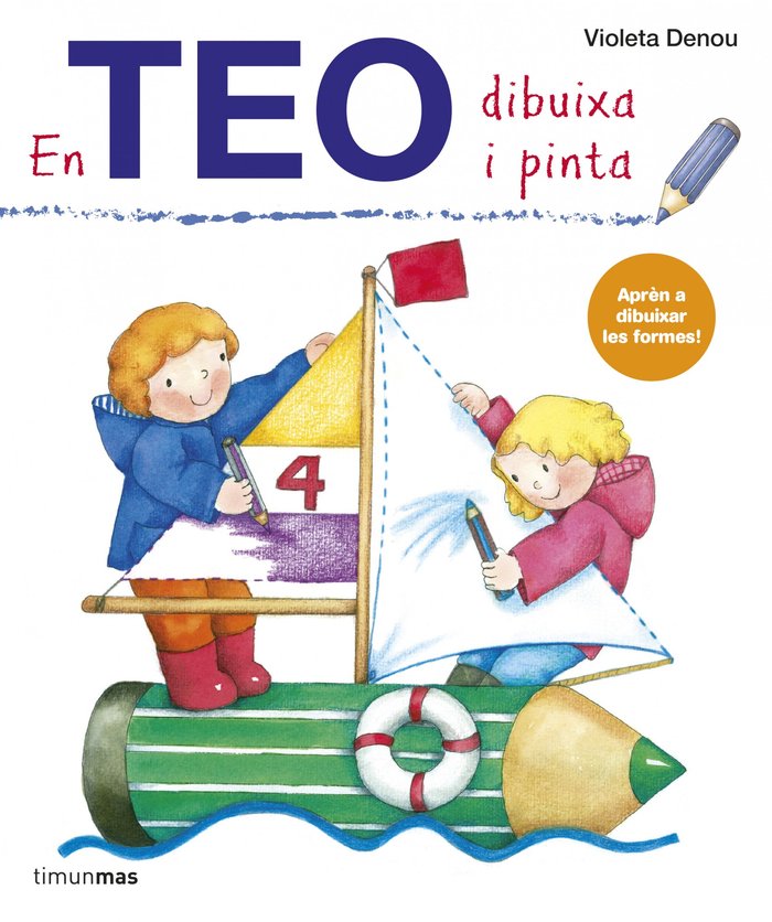 En Teo dibuixa i pinta, de Denou, Violeta | portada del libro