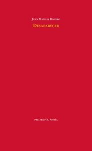 DESAPARECER, de Romero González | portada del libro