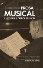PROSA MUSICAL I, de Gerardo Diego | portada del libro