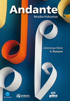 Andante Musika-Hizkuntza. Lehenengo Maila Cd, de RONCERO GOMEZ | portada del libro