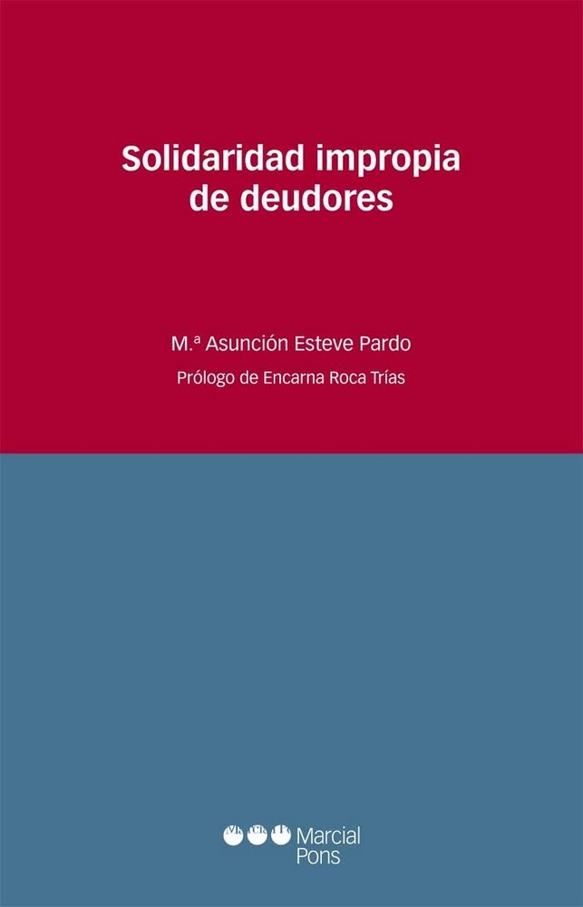 Solidaridad impropia de deudores, de Esteve Pardo, Mª Asunción | portada del libro