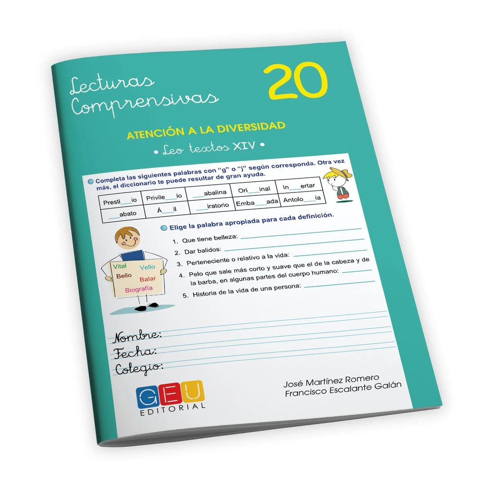 Lecturas comprensivas 20, de MARTINEZ ROMERO, JOSE | portada del libro