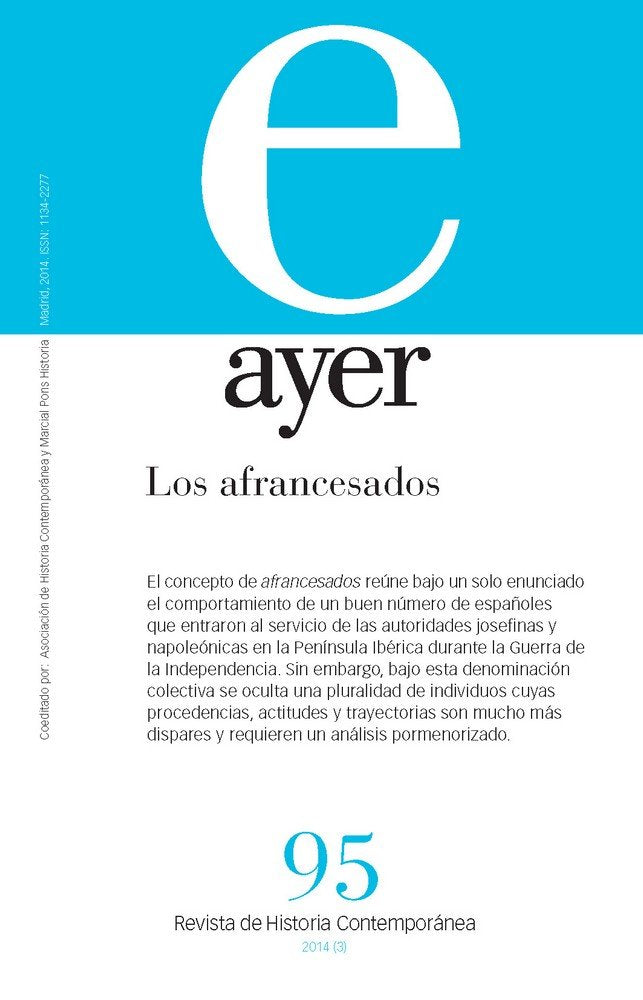 AFRANCESADOS, LOS (Ayer 95), de Rújula López, Pedro | portada del libro