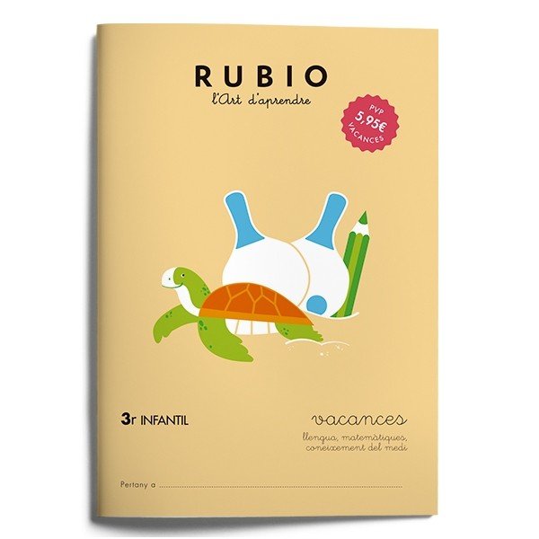 Vacances RUBIO 3r Infantil (català), de Varios autores | portada del libro