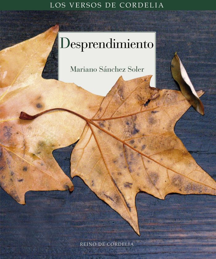 Desprendimiento, de Sánchez Soler, Mariano | portada del libro