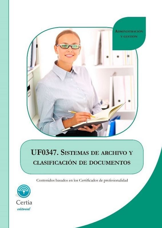 UF0347. Sistemas de archivo y clasificación de documentos, de Martínez Candil | portada del libro
