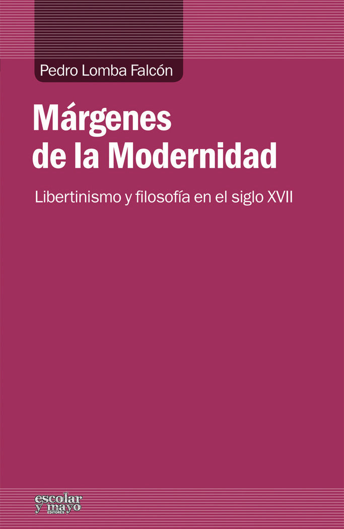 Márgenes de la Modernidad, de Lomba Falcón, Pedro | portada del libro