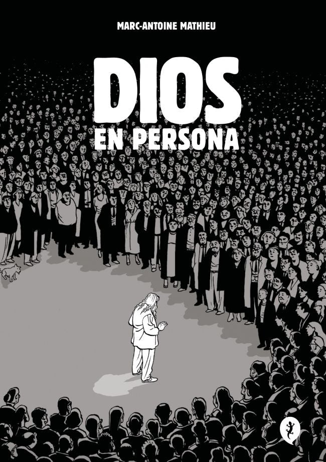 Dios en persona, de Marc-Antoine Mathieu | portada del libro