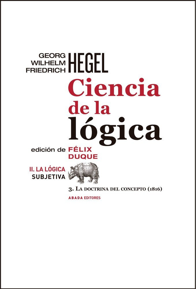 Ciencia de la lógica II. La lógica subjetiva, de Hegel, Georg Wilhelm Friedrich | portada del libro