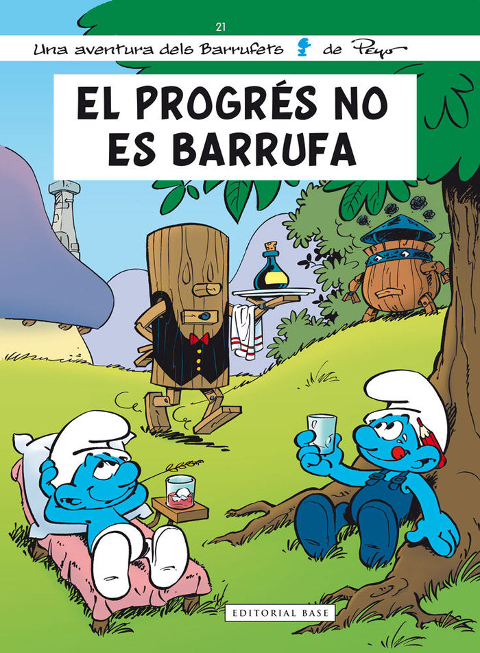 El progrés no es barrufa, de Culliford, Thierry | portada del libro