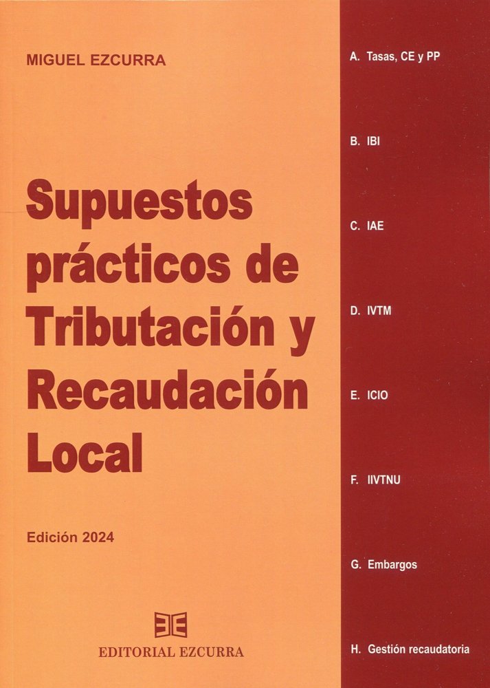 SUPUESTOS PRACTICOS DE TRIBUTACION Y RECAUDACION L, de MIGUEL EZCURRA | portada del libro