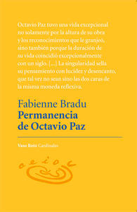 Permanencia de Octavio Paz, de Bradu (Francia), Fabienne | portada del libro