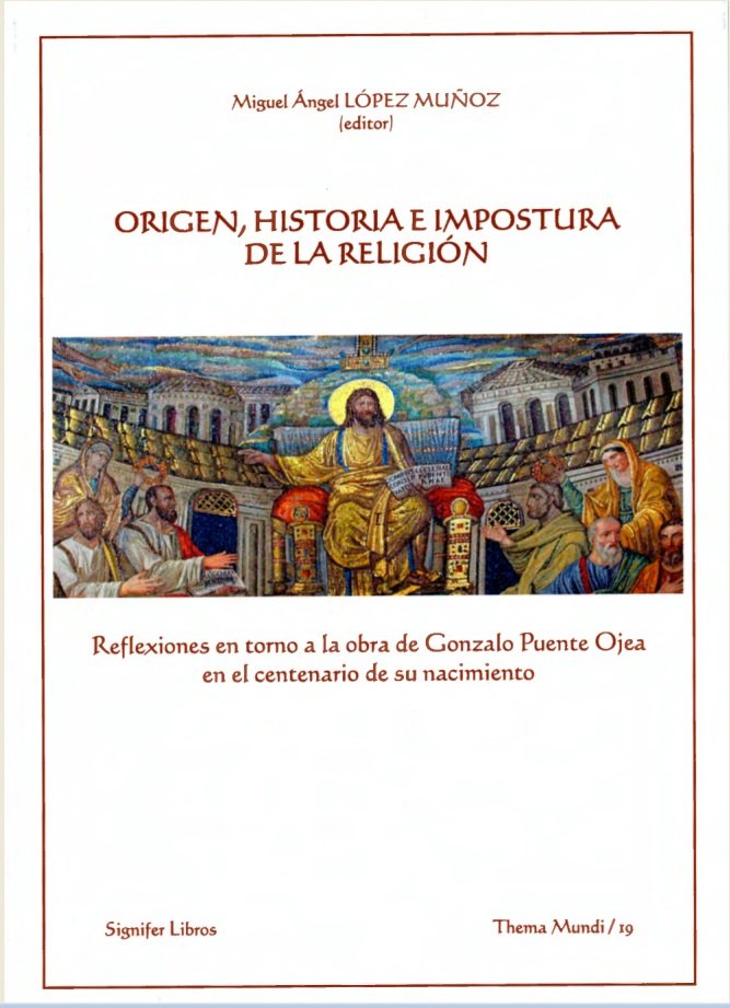 ORIGEN HISTORIA E IMPOSTURA DE LA RELIGION, de López Muñoz, Miguel Ángel | portada del libro