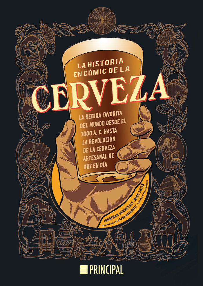 La historia en cómic de la cerveza, de Hennessey, Jonathan | portada del libro