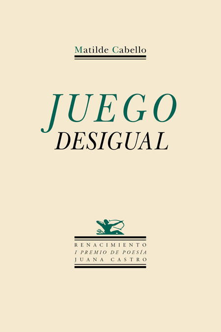 Juego desigual, de Cabello, Matilde | portada del libro