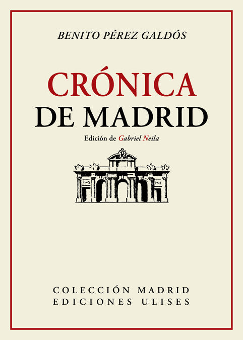 Crónica de Madrid, de Pérez Galdós, Benito | portada del libro